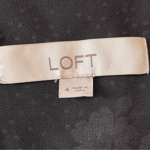 Loft Women’s Floral Polka Dot Wrap Romper Dress Size 4 Flutter Ruffle Boho - Picture 10 of 11